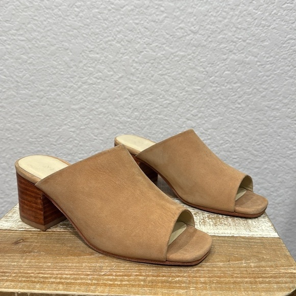 Nisolo Open Toe Paloma Suede Mule Size 6 - Picture 2 of 6
